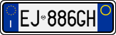 License plate of Italy, Cars (1994 year series)