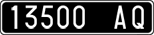 License plate of Italy, Cars (1927 year series)