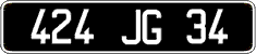 French license plate, FNI