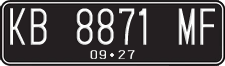 License plate of Indonesia, Regular plates