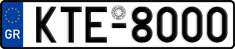 License plate of Greece, Cars