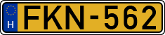 license plates of Hungary, Commercial vehicles (1990)