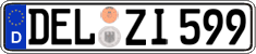 German license plate, Regular plates