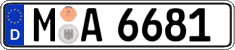 German license plate, Regular plates