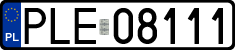 License plates of Poland, Regular car plates