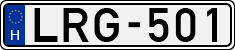license plates of Hungary, Cars (1990)
