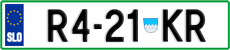 License plate of Slovenia, Trailers