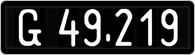 License plate of Austria, 1947 year system