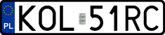 License plates of Poland, Regular car plates