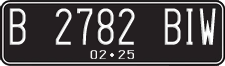 License plate of Indonesia, Regular plates