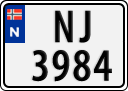 License plate of Norway, Trailers, motorcycles, special vehicles