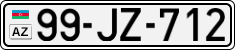 License plate of Azerbaijan, Cars