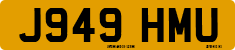 License plate of the United Kingdom, 1983 year system