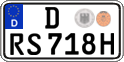 German license plate, Plates for oldtimers (type 