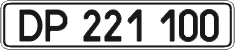 License plate Ukraine, Diplomatic
