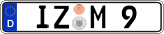 German license plate, Regular plates