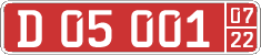 License plate of Kyrgyzstan, Diplomatic