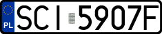 License plates of Poland, Regular car plates