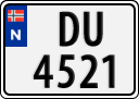 License plate of Norway, Trailers, motorcycles, special vehicles