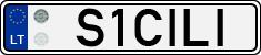 License plate of Lithuania, Vanity Plates