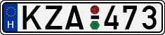 license plates of Hungary, Cars (1990)