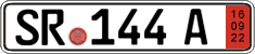 German license plate, Export transit plates
