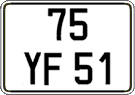 French license plate, FNI
