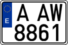 License plates of Spain, 1971 year series