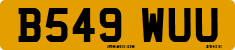 License plate of the United Kingdom, 1983 year system