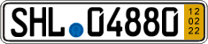 German license plate, Short-term transit plates