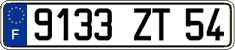 French license plate, FNI