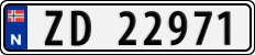 License plate of Norway, Cars