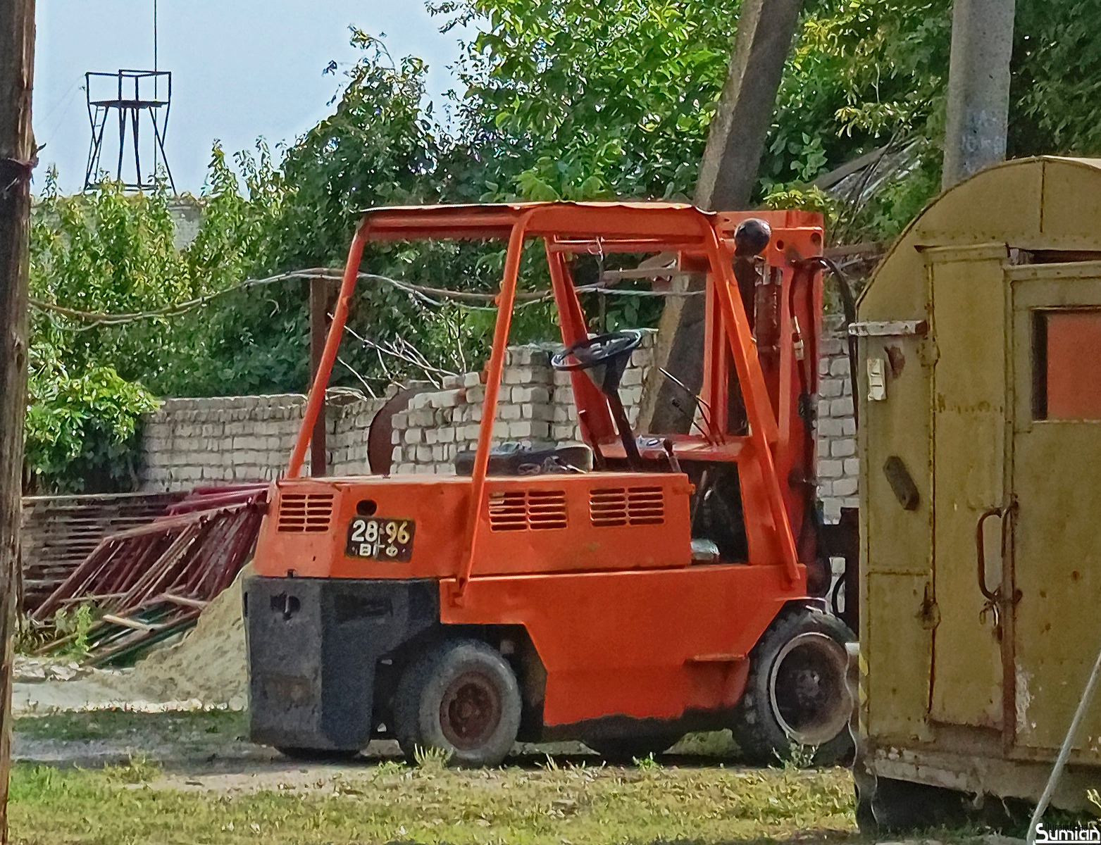 2896 ВГФ, License plate without vehicle 