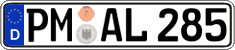 German license plate, Regular plates