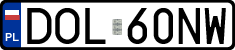License plates of Poland, Regular car plates