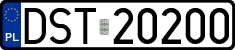 License plates of Poland, Regular car plates