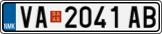License plate of North Macedonia, Regular plates (2012)