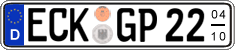 German license plate, Seasonal plates