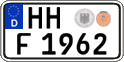 German license plate, Regular plates