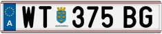 License plate of Austria, Regular plates