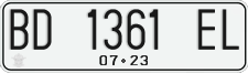 License plate of Indonesia, Regular plates