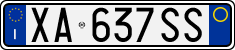 License plate of Italy, Cars (1994 year series)