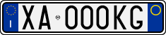 License plate of Italy, Cars (1994 year series)