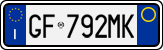License plate of Italy, Cars (1994 year series)