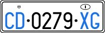 License plate of Italy, Diplomatic
