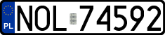 License plates of Poland, Regular car plates