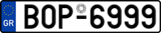 License plate of Greece, Cars