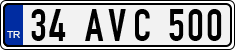 License plate of Turkey, Regular plates
