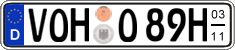 German license plate, Seasonal plates (Oldtimers)