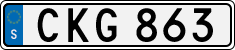 License plate of Sweden, Regular plates